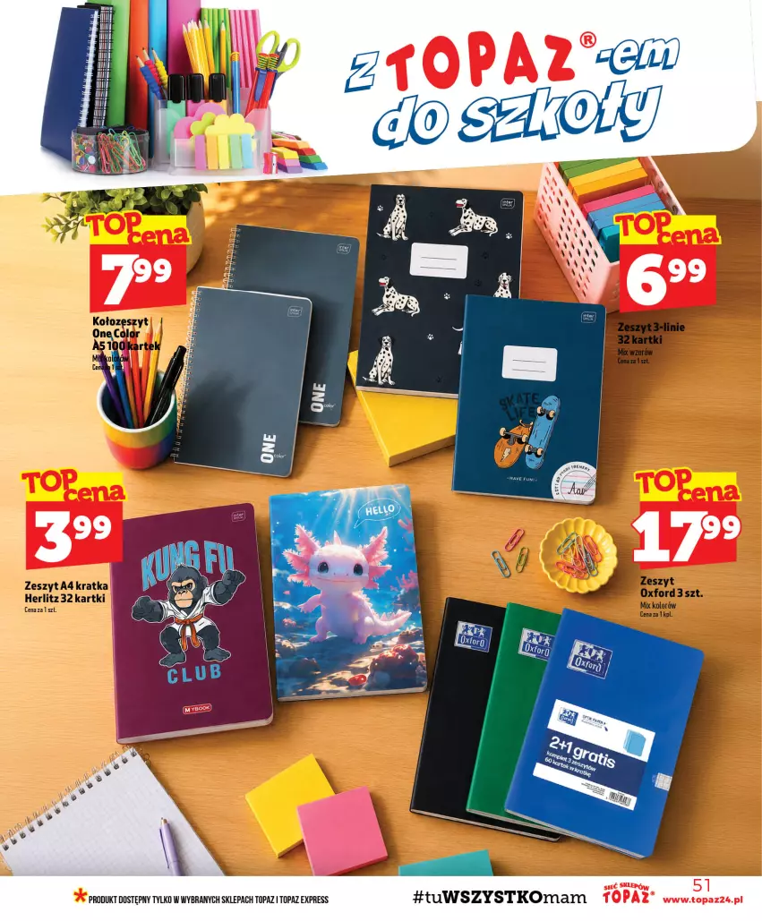 Gazetka promocyjna Topaz - Gazetka - ważna 13.08 do 19.08.2026 - strona 51 - produkty: Top