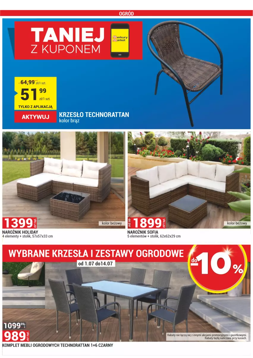 Gazetka promocyjna Merkury Market - Bielsko-Biała, Cieszyn, Jarosław, Kielce, Krosno, Ładna, Mielec, Nowy Sącz, Rybnik, Szaflary, Zamość - ważna 01.07 do 31.07.2021 - strona 28 - produkty: Krzesło, Narożnik, Stolik