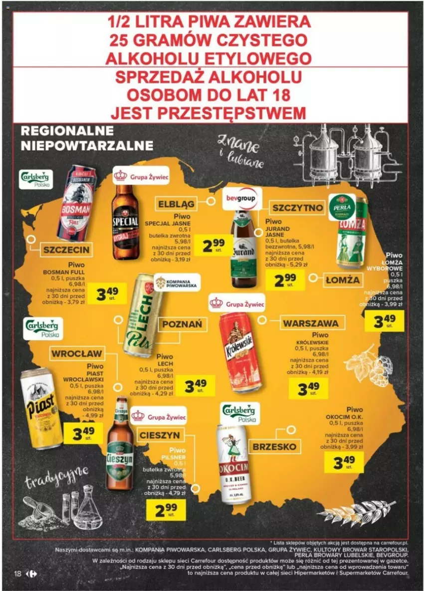 Gazetka promocyjna Carrefour - ważna 23.01 do 03.02.2024 - strona 13 - produkty: Carlsberg, Gra, Perła, Piwa, Piwo