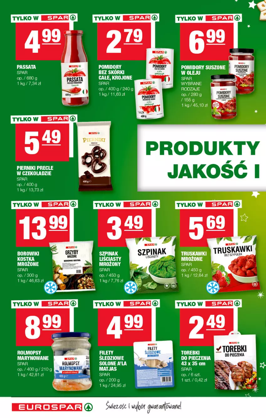 Gazetka promocyjna Spar - EuroSpar - ważna 30.10 do 09.11.2022 - strona 2 - produkty: Borowiki, Matjas, Olej, Piec, Piernik, Pomidory, Szpinak, Truskawki