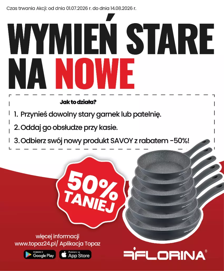 Gazetka promocyjna Topaz - Gazetka - ważna 09.07 do 15.07.2026 - strona 29 - produkty: Garnek