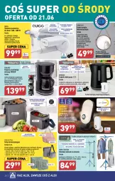 Gazetka promocyjna Aldi - Pełen katalog od 19.06 - Gazetka - ważna od 25.06 do 25.06.2023 - strona 28 - produkty: Ubrania, Top, Rum, Dzbanek, Czajnik elektryczny, Czajnik, Wieszak, LANA, Silan, Lampa LED, Ekspres przelewowy, Bateria, Lampa, Lustro, Parownica