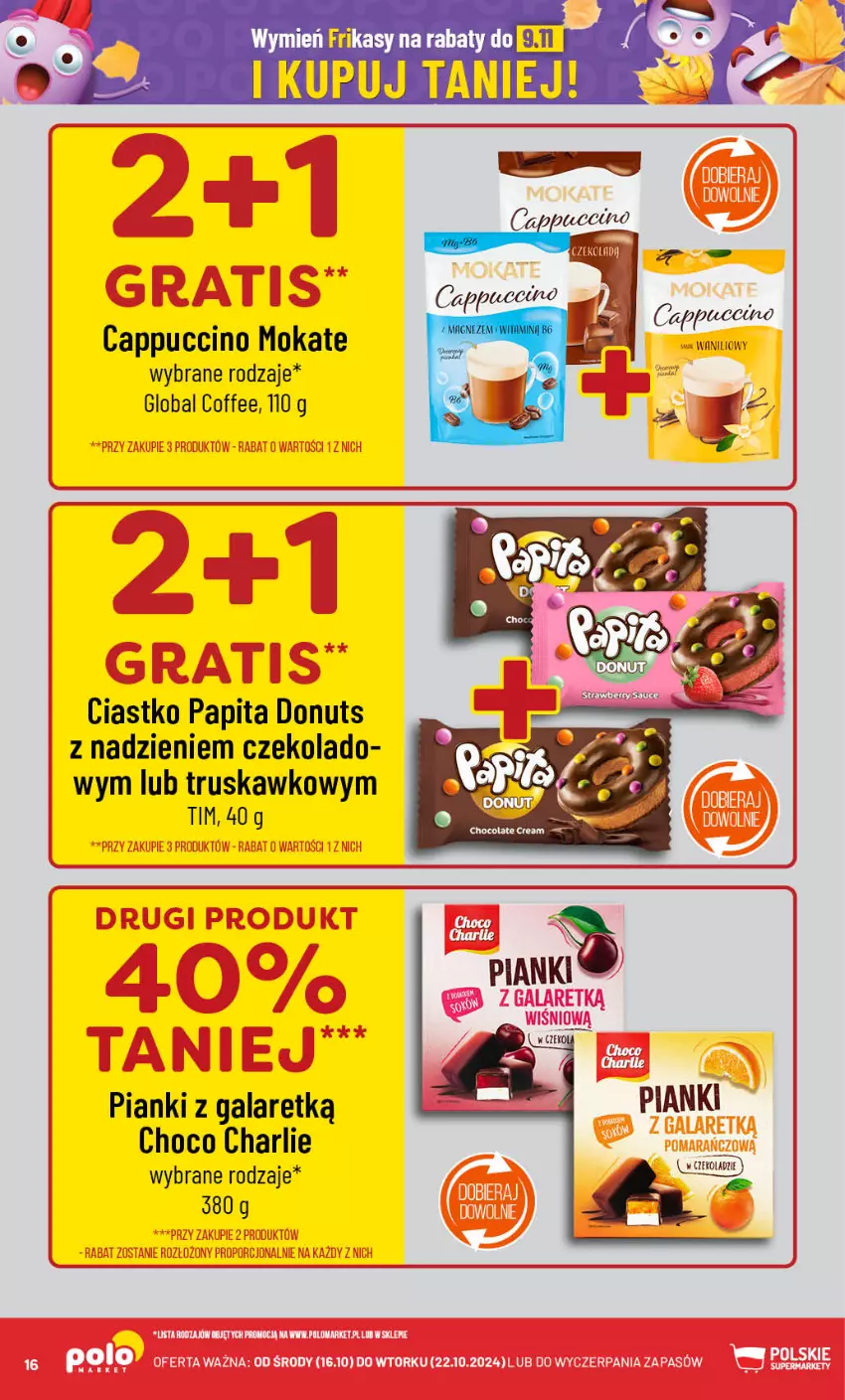 Gazetka promocyjna PoloMarket - Gazetka pomocyjna - ważna 16.10 do 22.10.2024 - strona 16 - produkty: Cappuccino, Donut, Gala