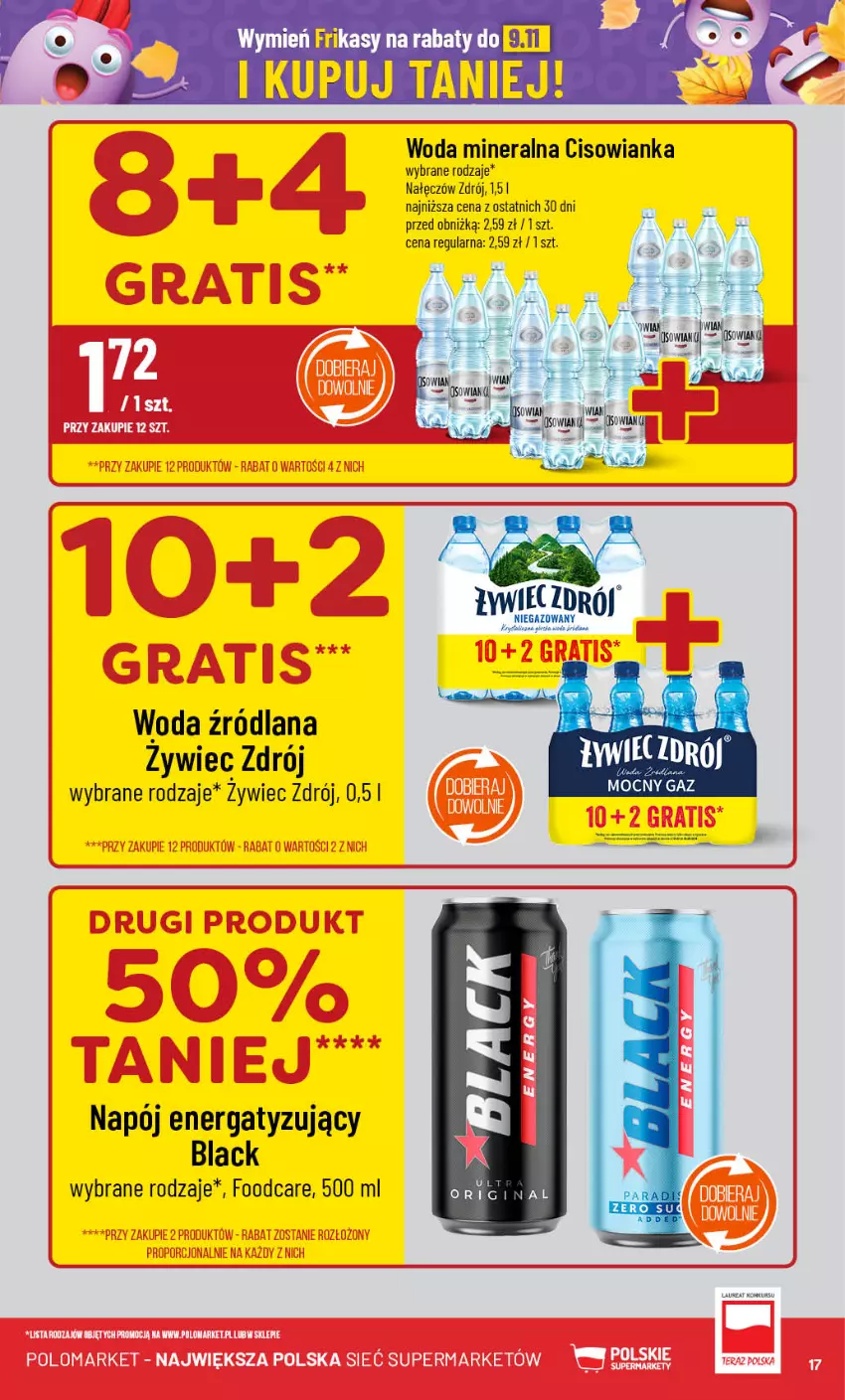 Gazetka promocyjna PoloMarket - Gazetka pomocyjna - ważna 16.10 do 22.10.2024 - strona 17 - produkty: Cisowianka, Lack, LANA, Napój, Woda, Woda mineralna