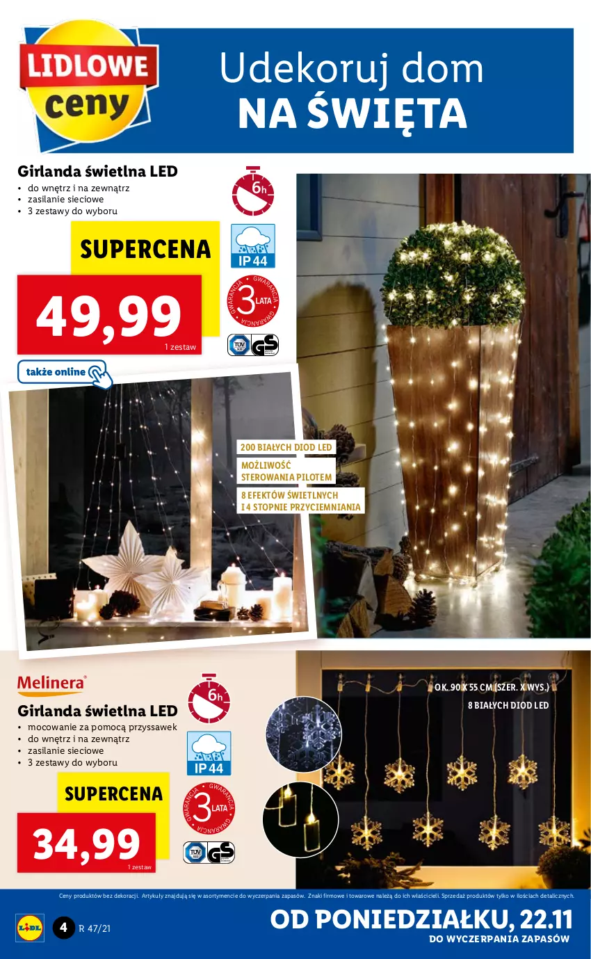 Gazetka promocyjna Lidl - GAZETKA - ważna 22.11 do 28.11.2021 - strona 4 - produkty: Girlanda, Silan, Top