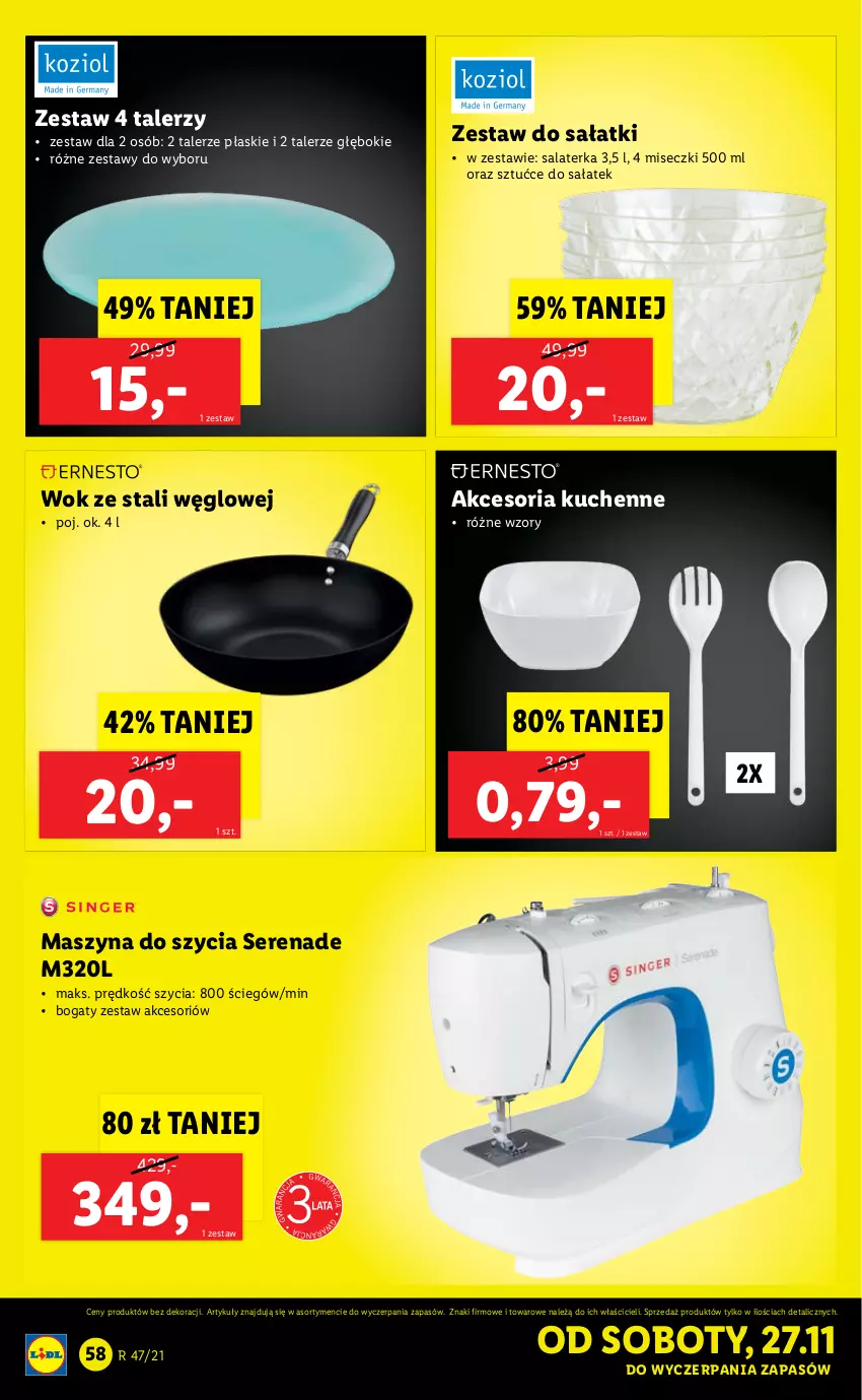 Gazetka promocyjna Lidl - GAZETKA - ważna 22.11 do 28.11.2021 - strona 58 - produkty: Sałat, Salaterka, Ser, Szyna, Talerz