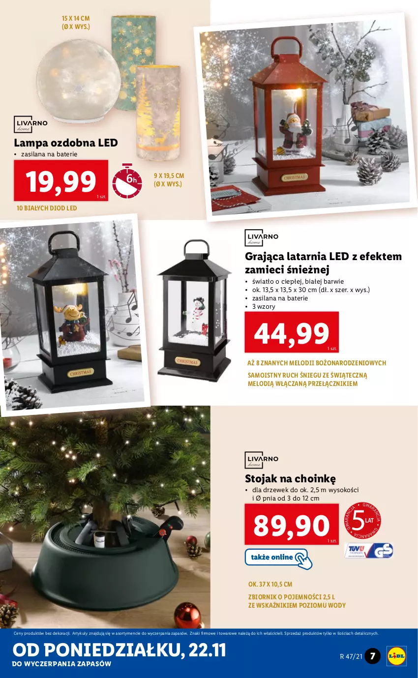 Gazetka promocyjna Lidl - GAZETKA - ważna 22.11 do 28.11.2021 - strona 7 - produkty: Gra, Lampa, LANA, Latarnia, Silan, Sok, Stojak