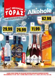 Gazetka promocyjna Topaz - Gazetka - Gazetka - ważna od 31.12 do 31.12.2024 - strona 1 - produkty: Mus, Soplica, Wino musujące, Johnnie Walker, Whisky, Wino, Likier