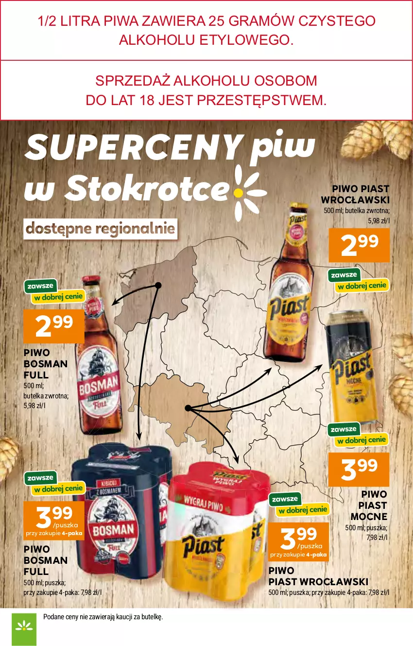 Gazetka promocyjna Stokrotka - Supermarket - ważna 23.04 do 28.04.2026 - strona 9 - produkty: Gra, Piast, Piwa, Piwo