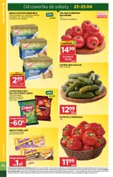 Gazetka promocyjna Stokrotka - Supermarket - Gazetka - ważna od 28.04 do 28.04.2026 - strona 4 - produkty: Warzywa, Papryka czerwona, Papryka, Chipsy, Wafle, Optima, Farm Milk, Owoce, Masło, Pomidory, Mięso, Fa