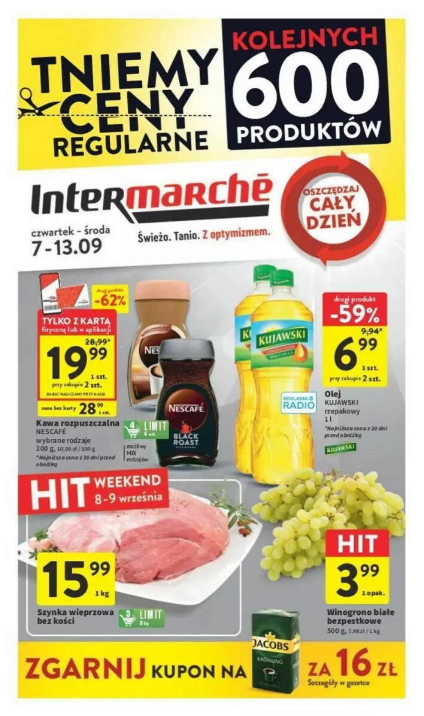 Gazetka promocyjna Intermarche - ważna 07.09 do 13.09.2023 - strona 1 - produkty: Fa, Jacobs, Wino