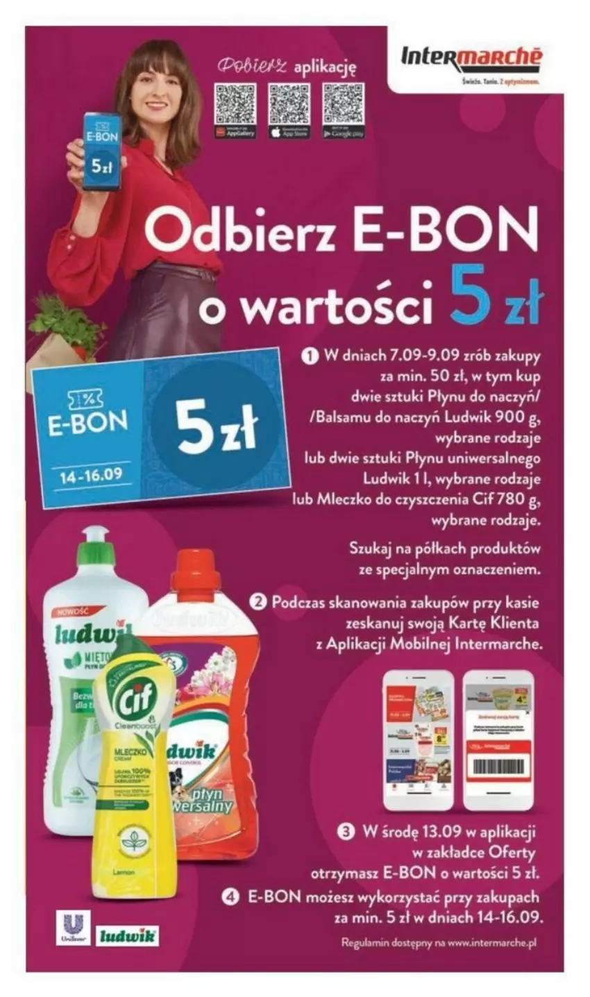 Gazetka promocyjna Intermarche - ważna 07.09 do 13.09.2023 - strona 23 - produkty: Cif, Fa, Ludwik, Mleczko, Mobil, Półka