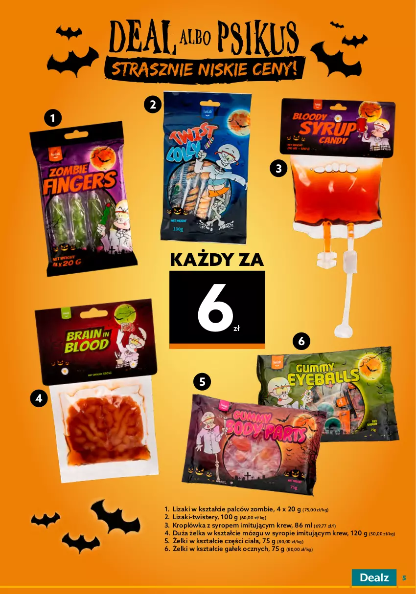 Gazetka promocyjna Dealz - NOWA GAZETKAWielkie Oszczędzanie! - ważna 05.10 do 18.10.2022 - strona 5 - produkty: Chupa Chups, Haribo, Kit Kat, Lizaki, Syrop