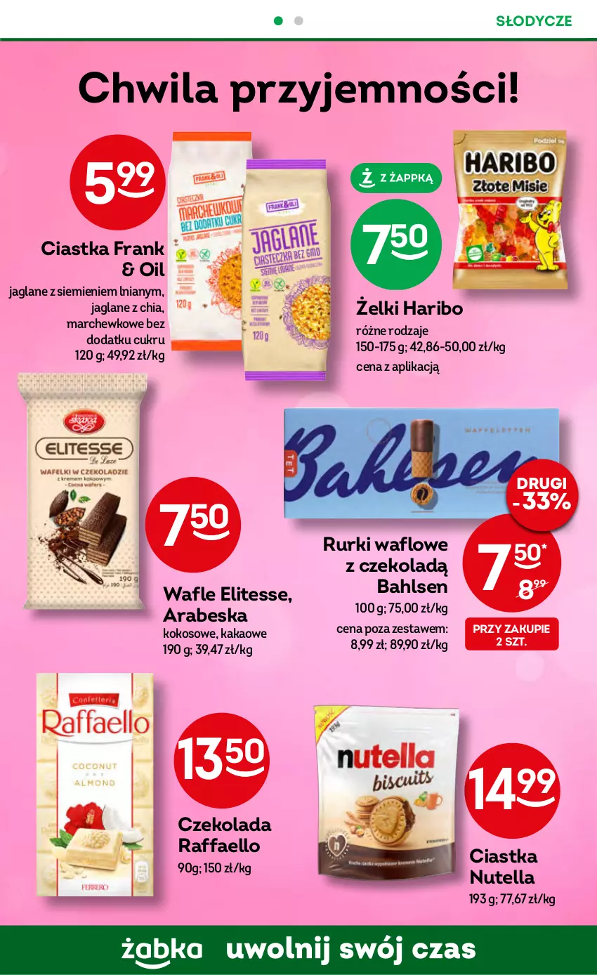 Gazetka promocyjna Żabka - ważna 13.09 do 26.09.2023 - strona 48 - produkty: Chia, Ciastka, Czekolada, Fa, Haribo, Kakao, Kokos, Nutella, Raffaello, Rurki, Wafle