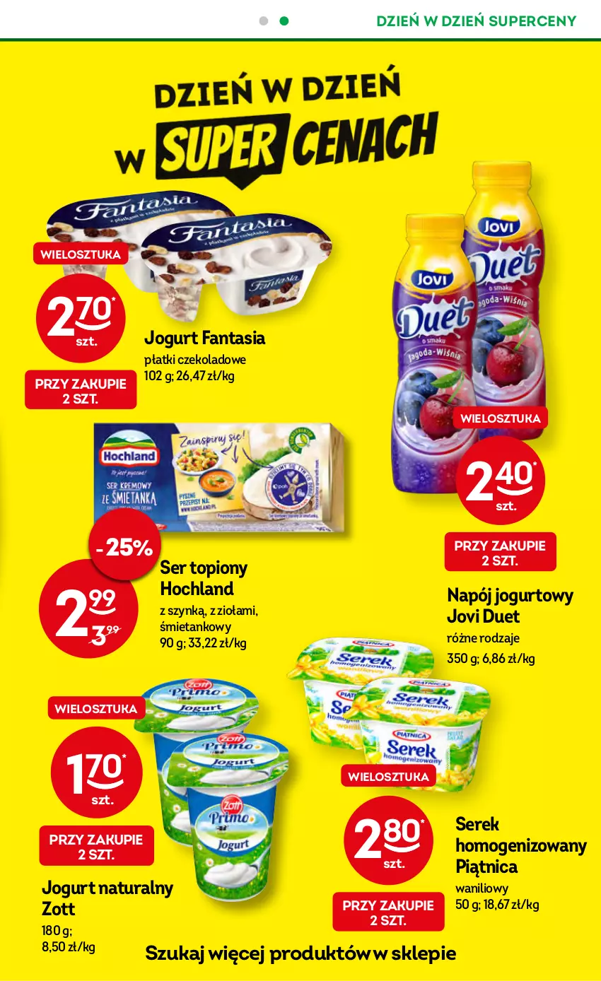 Gazetka promocyjna Żabka - ważna 13.09 do 26.09.2023 - strona 5 - produkty: Fa, Fanta, Hochland, Jogurt, Jogurt naturalny, Napój, Napój jogurtowy, Piątnica, Ser, Ser topiony, Serek, Serek homogenizowany, Top, Zott