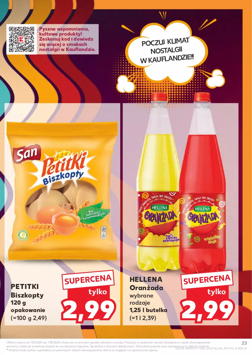 Gazetka promocyjna Kaufland - Gazetka tygodnia - ważna 01.08 do 07.08.2024 - strona 23 - produkty: Biszkopty, Gra, Hellena, LG, Oranżada