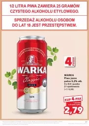 Gazetka promocyjna Kaufland - Gazetka tygodnia - Gazetka - ważna od 07.08 do 07.08.2024 - strona 63 - produkty: Piwa, Piwo, Gra, Warka, Piwo jasne, Woda