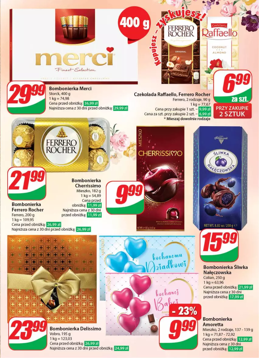 Gazetka promocyjna Dino - Gazetka 3 - ważna 16.01 do 23.01.2024 - strona 11 - produkty: Czekolada, Deliss, Fa, Ferrero, Ferrero Rocher, Merci, Raffaello