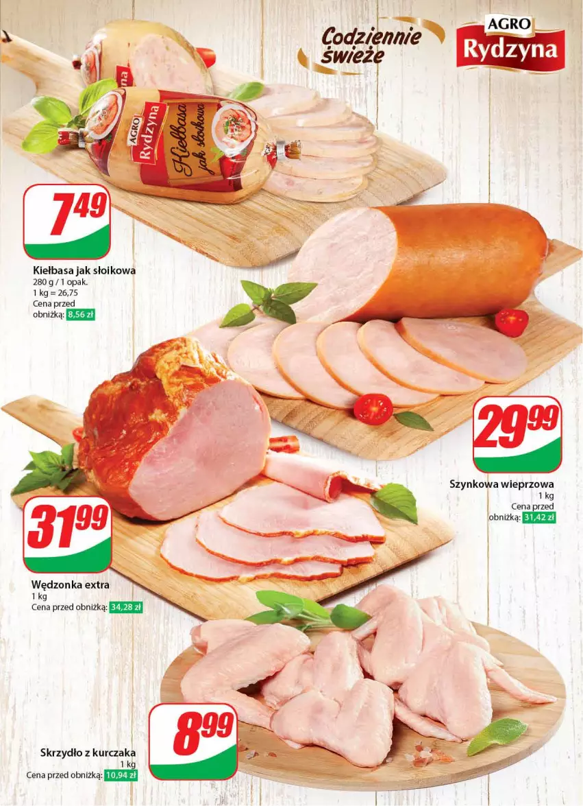 Gazetka promocyjna Dino - Gazetka 3 - ważna 16.01 do 23.01.2024 - strona 25 - produkty: Kiełbasa, Kurczak, Szynkowa wieprzowa