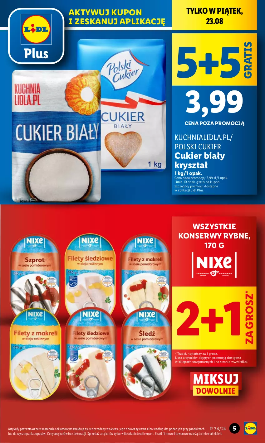 Gazetka promocyjna Lidl - GAZETKA - ważna 22.08 do 25.08.2024 - strona 5 - produkty: Cukier, Gra, Kuchnia, Ser