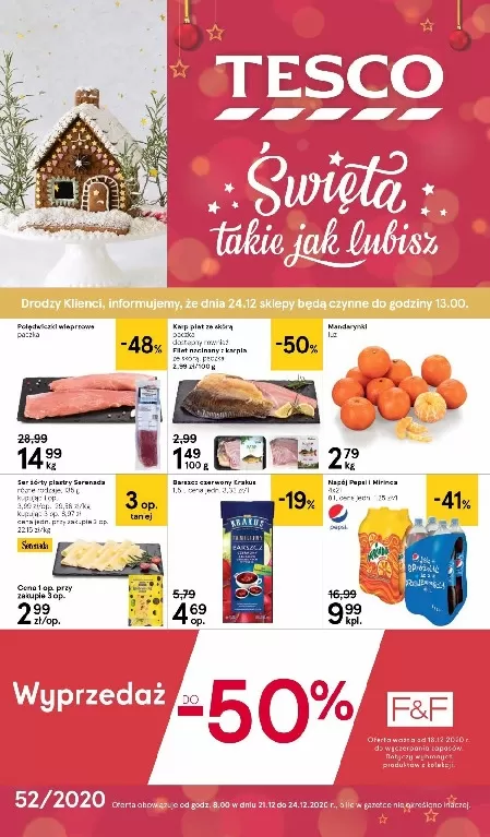 Gazetka promocyjna Tesco - Święta - ważna 21.12 do 24.12.2020 - strona 1