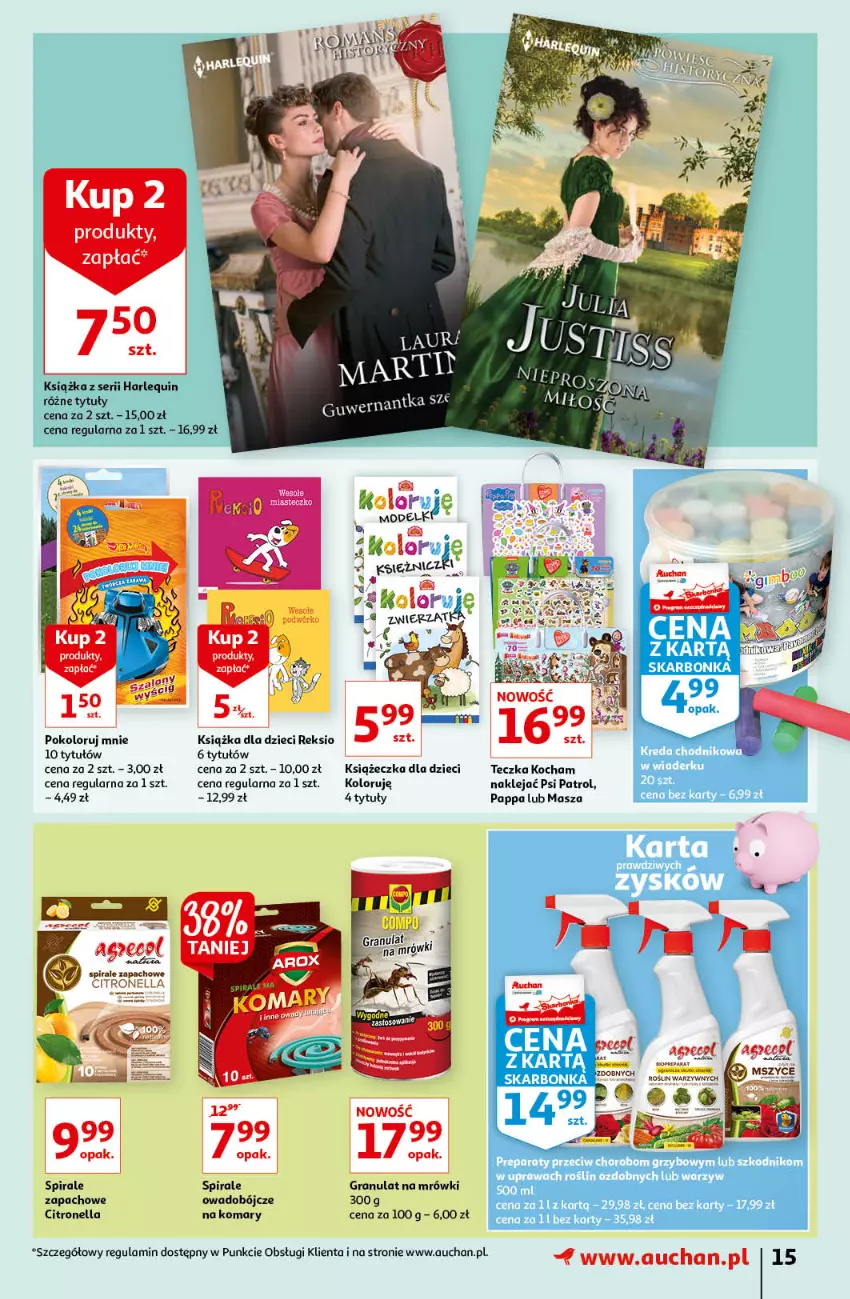 Gazetka promocyjna Auchan - Letnie przyjemności Hipermarkety - ważna 04.06 do 09.06.2021 - strona 15 - produkty: Dzieci, Fa, Gra, Klej, Koc, Książka, Psi Patrol, Ser