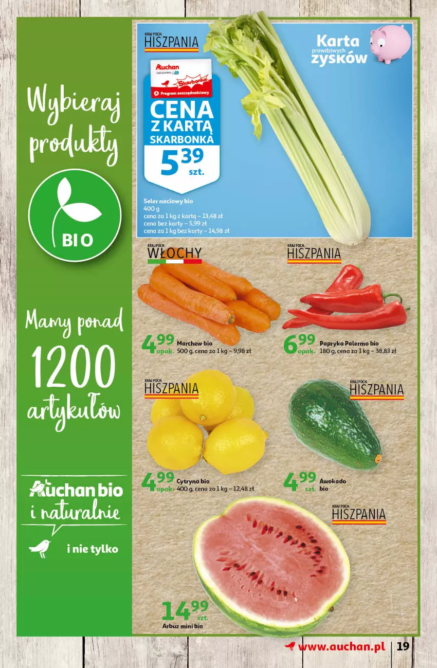 Gazetka promocyjna Auchan - Letnie przyjemności Hipermarkety - ważna 04.06 do 09.06.2021 - strona 19 - produkty: Arbuz, Papryka