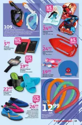 Gazetka promocyjna Auchan - Letnie przyjemności Hipermarkety - Gazetka - ważna od 09.06 do 09.06.2021 - strona 13 - produkty: Klapki, Opaska, Telefon, Buty do wody, Buty, Płaszcz