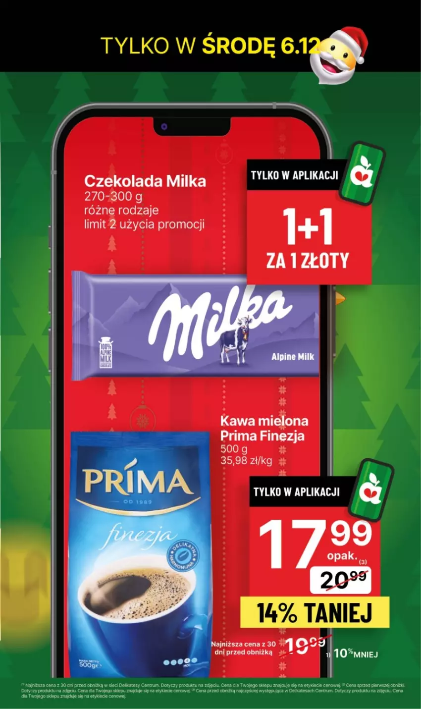 Gazetka promocyjna Delikatesy Centrum - NOWA GAZETKA Delikatesy Centrum od 4 grudnia! 4-6.12.2023 - ważna 04.12 do 06.12.2023 - strona 5 - produkty: Czekolada, Kawa, Kawa mielona, Milka, Prima, Rum