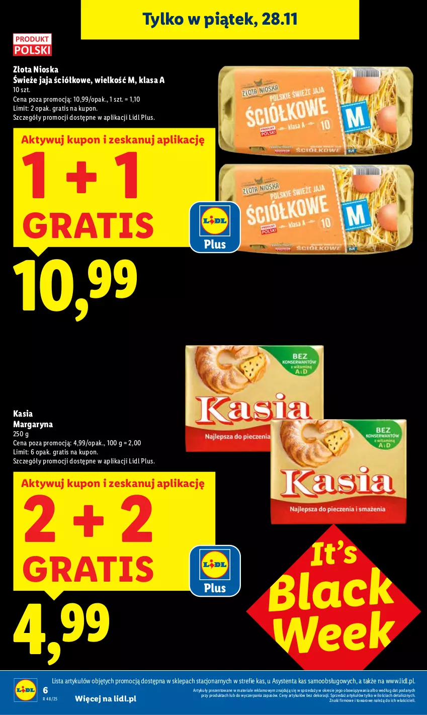 Gazetka promocyjna Lidl - GAZETKA - ważna 27.11 do 29.11.2025 - strona 6 - produkty: Gra, Jaja, Kasia, Lack, Margaryna
