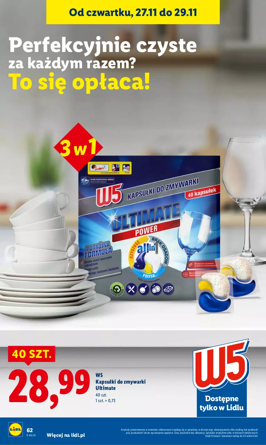 Gazetka promocyjna Lidl - GAZETKA - ważna 27.11 do 29.11.2025 - strona 62 - produkty: Zmywarki