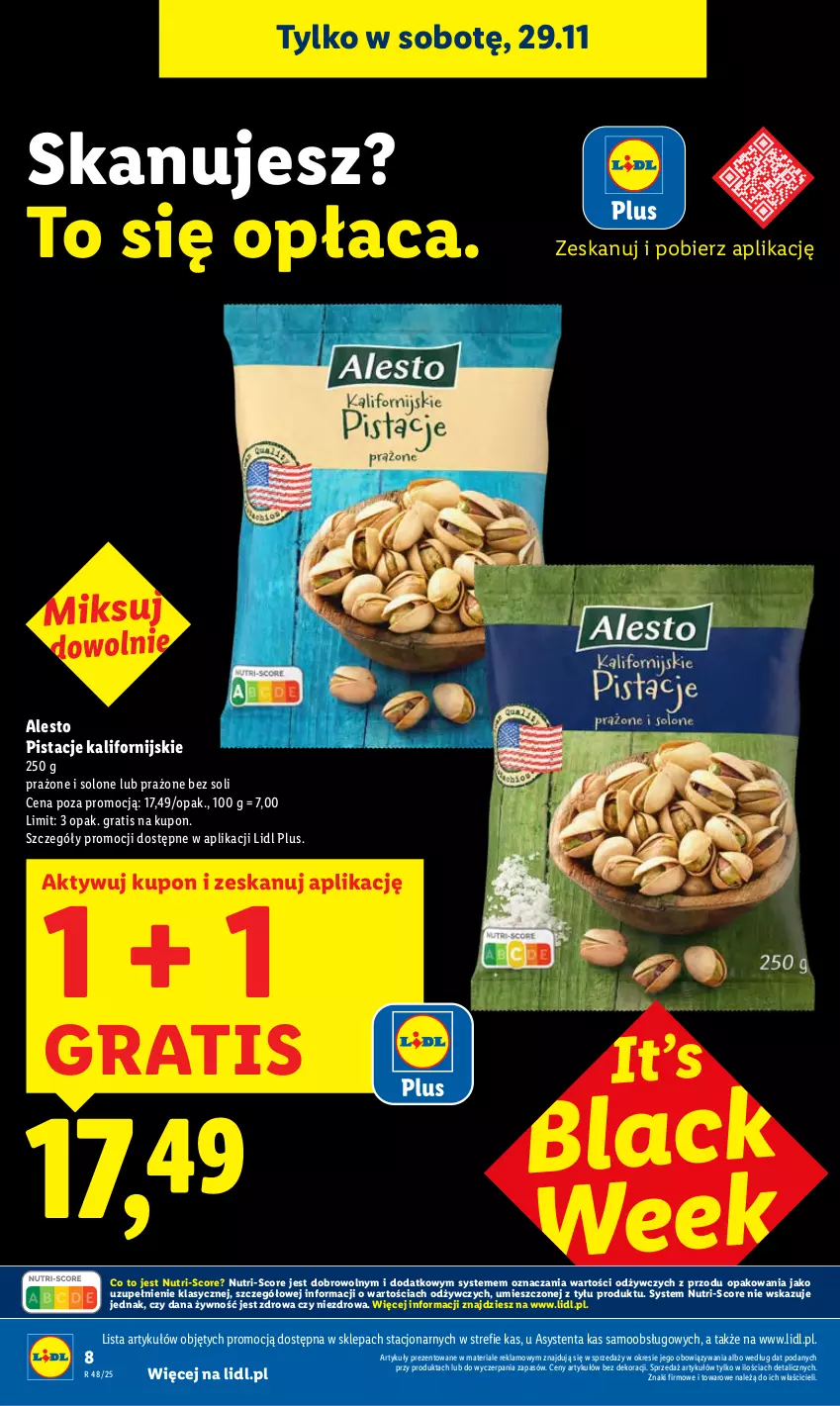 Gazetka promocyjna Lidl - GAZETKA - ważna 27.11 do 29.11.2025 - strona 8 - produkty: Gra, Lack, Pistacje