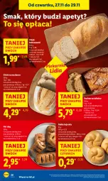 Gazetka promocyjna Lidl - GAZETKA - Gazetka - ważna od 29.11 do 29.11.2025 - strona 26 - produkty: Hot dog, Rust, Kajzerka, Chleb, Bułka