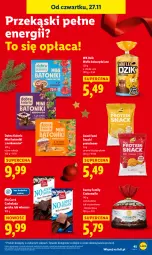 Gazetka promocyjna Lidl - GAZETKA - Gazetka - ważna od 29.11 do 29.11.2025 - strona 45 - produkty: Ser, Wafle, Tonik, Czekolada, Czekolada gorzka, Baton, Fa