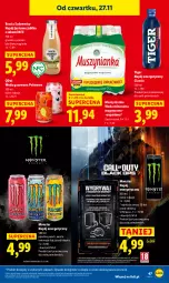 Gazetka promocyjna Lidl - GAZETKA - Gazetka - ważna od 29.11 do 29.11.2025 - strona 47 - produkty: Sok, Mus, Napój energetyczny, Tiger, Muszynianka, Woda gazowana, Woda mineralna, Woda, Napój, Magnez