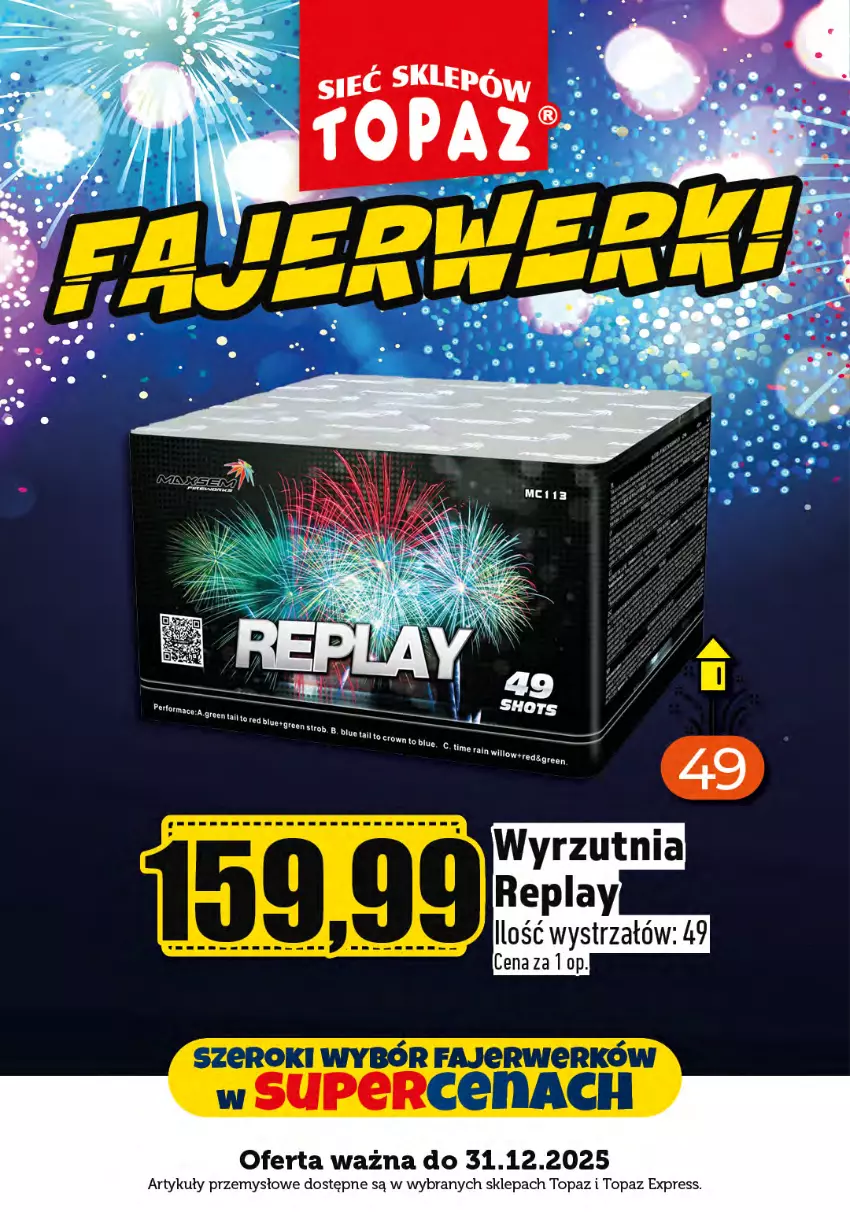 Gazetka promocyjna Topaz - Gazetka - ważna 01.12 do 31.12.2025 - strona 12 - produkty: Fa, Strzałów, Top