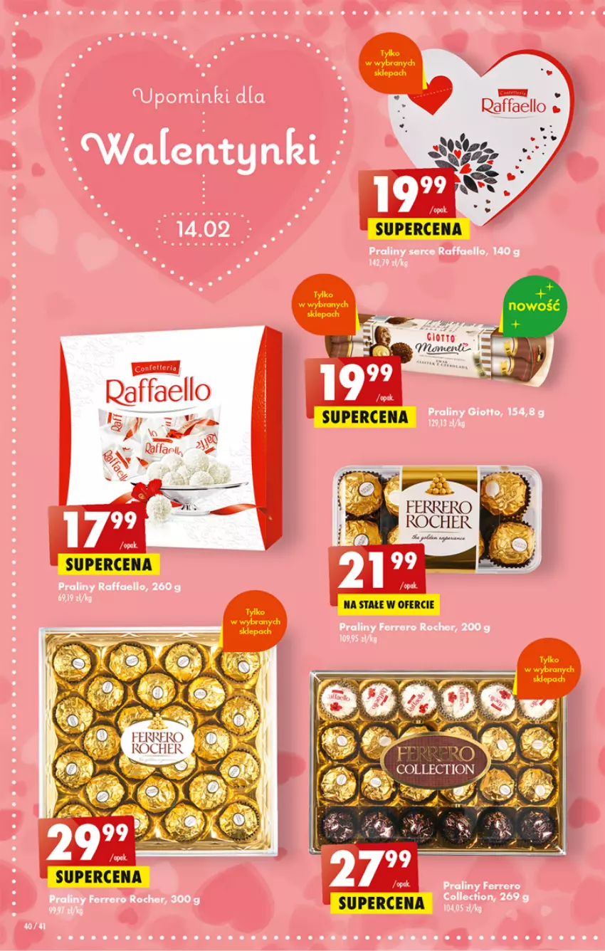 Gazetka promocyjna Biedronka - ważna 09.02 do 15.02.2023 - strona 40 - produkty: Fa, Ferrero, Ferrero Rocher, Praliny, Raffaello