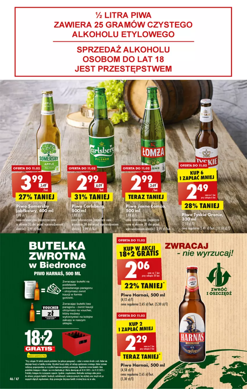 Gazetka promocyjna Biedronka - ważna 09.02 do 15.02.2023 - strona 46 - produkty: Dron, Fa, Harnaś, Koc, LG, Piwo, Por, Tera