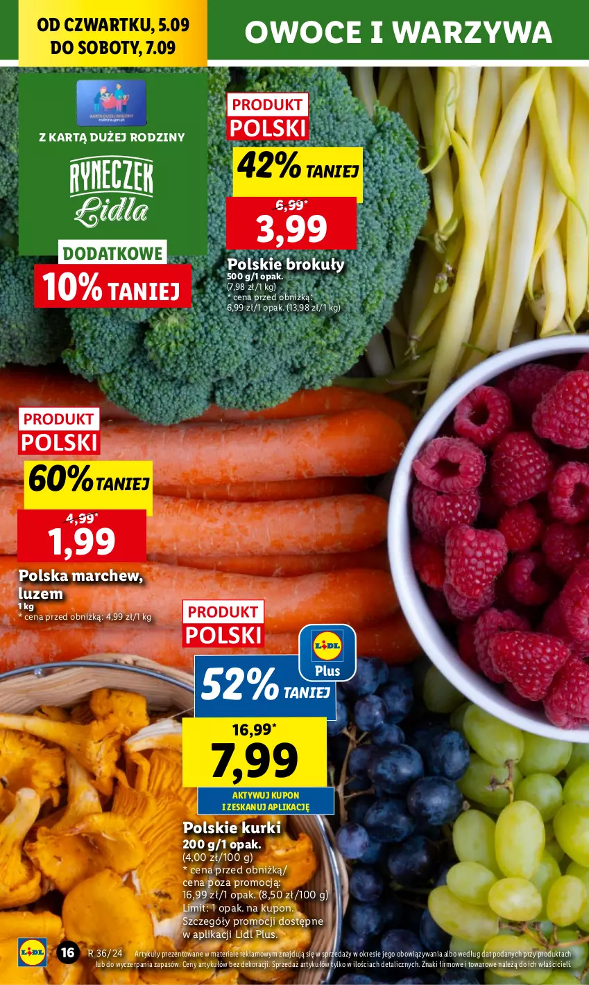 Gazetka promocyjna Lidl - GAZETKA - ważna 05.09 do 07.09.2024 - strona 22 - produkty: Brokuły, Chleb, Owoce, Ser, Warzywa