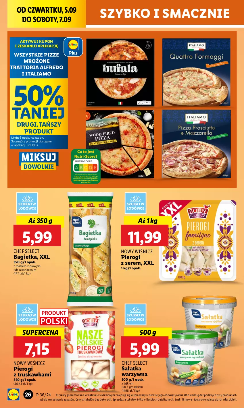 Gazetka promocyjna Lidl - GAZETKA - ważna 05.09 do 07.09.2024 - strona 32 - produkty: Bagietka, Pierogi, Sałat, Sałatka, Sałatka warzywna, Ser