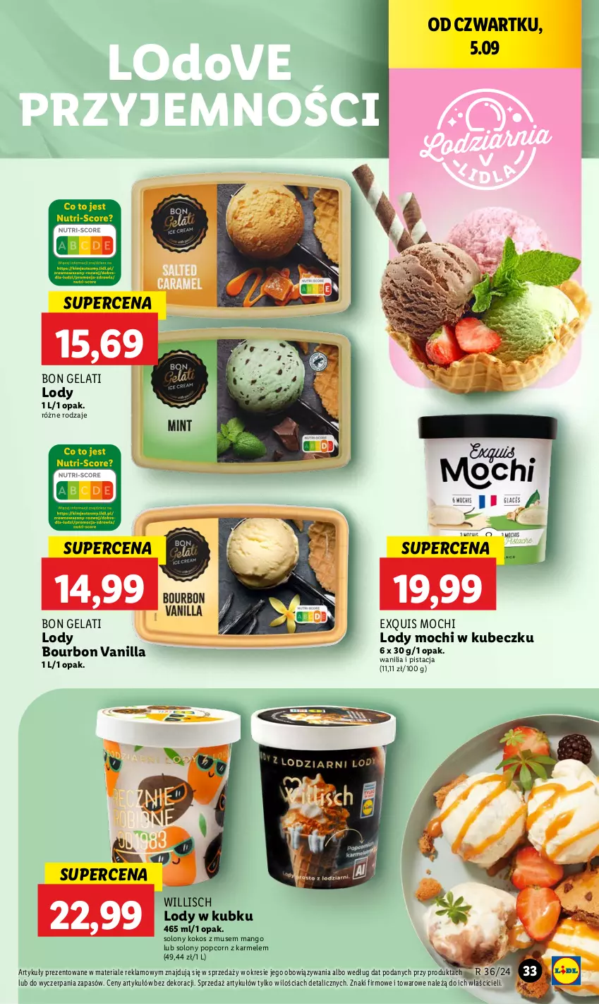 Gazetka promocyjna Lidl - GAZETKA - ważna 05.09 do 07.09.2024 - strona 41 - produkty: Bourbon, Dove, Kokos, Lody, Mango, Mus, Popcorn