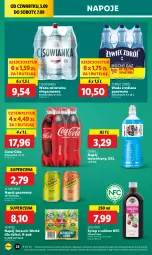 Gazetka promocyjna Lidl - GAZETKA - Gazetka - ważna od 07.09 do 07.09.2024 - strona 34 - produkty: Sok, Coca-Cola, Napoje, LANA, Schweppes, Napój izotoniczny, Napój gazowany, Syrop, Oshee, Dzieci, Woda mineralna, Woda, Napój, Cisowianka, Jurassic World, Imbir, Hortex