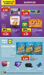 Gazetka promocyjna Lidl - GAZETKA - Gazetka - ważna od 07.09 do 07.09.2024 - strona 40 - produkty: Ciastka, Nutella, Praliny, Czekolada, Baton, Precelki, Masło, Masło orzechowe