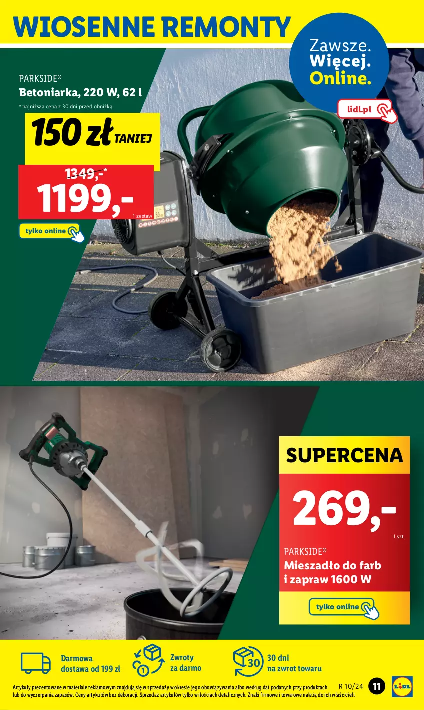 Gazetka promocyjna Lidl - KATALOG PARKSIDE - ważna 04.03 do 09.03.2024 - strona 11 - produkty: Fa, Mieszadło, Parkside