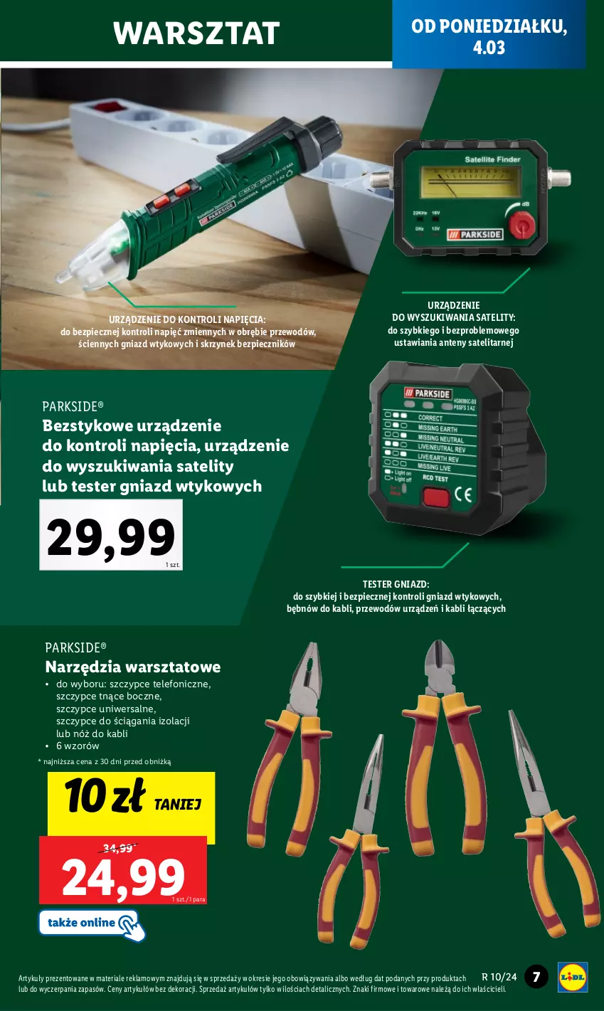 Gazetka promocyjna Lidl - KATALOG PARKSIDE - ważna 04.03 do 09.03.2024 - strona 7 - produkty: Parkside, Piec, Szczypce, Telefon