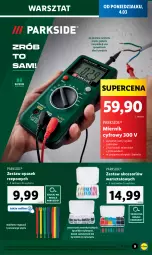 Gazetka promocyjna Lidl - KATALOG PARKSIDE - Gazetka - ważna od 09.03 do 09.03.2024 - strona 9 - produkty: Parkside, Stek, Pasek, Wkręt, Bateria, Miernik cyfrowy