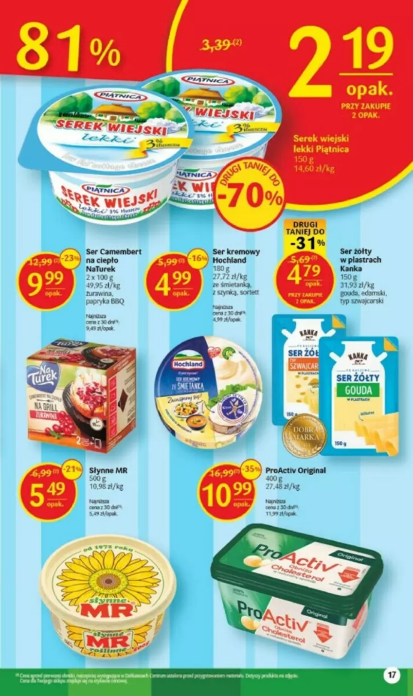 Gazetka promocyjna Delikatesy Centrum - ważna 03.08 do 09.08.2023 - strona 9 - produkty: Camembert, Cars, NaTurek, Piątnica, Ser, Serek, Serek wiejski