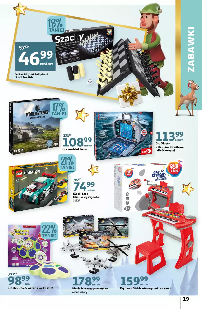 Gazetka promocyjna Auchan - Gazetka Magia Oszczędzania Auchan Hipermarket - ważna 24.11 do 30.11.2022 - strona 19 - produkty: Gra, Klocki, LEGO, Szachy, Szyny