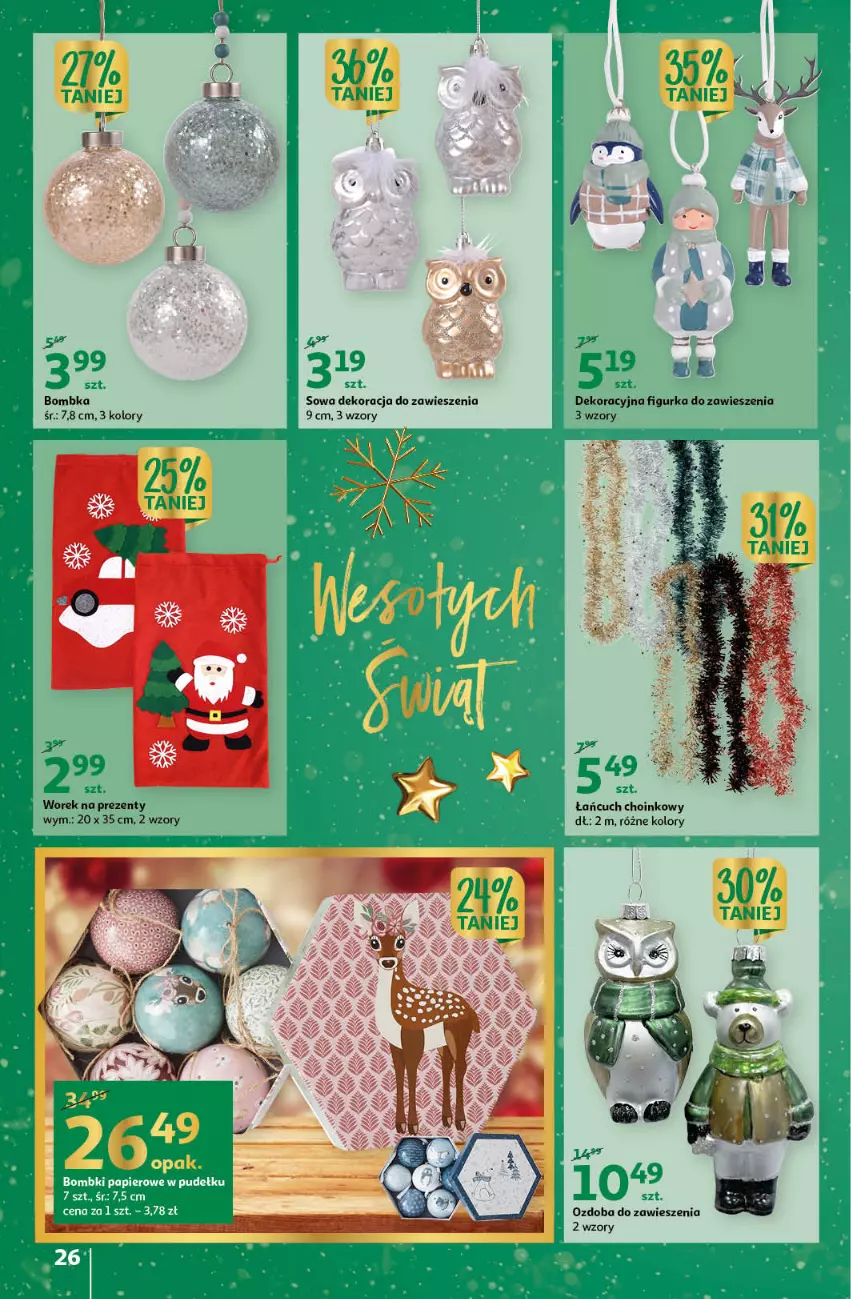 Gazetka promocyjna Auchan - Gazetka Magia Oszczędzania Auchan Hipermarket - ważna 24.11 do 30.11.2022 - strona 26 - produkty: Ozdoba