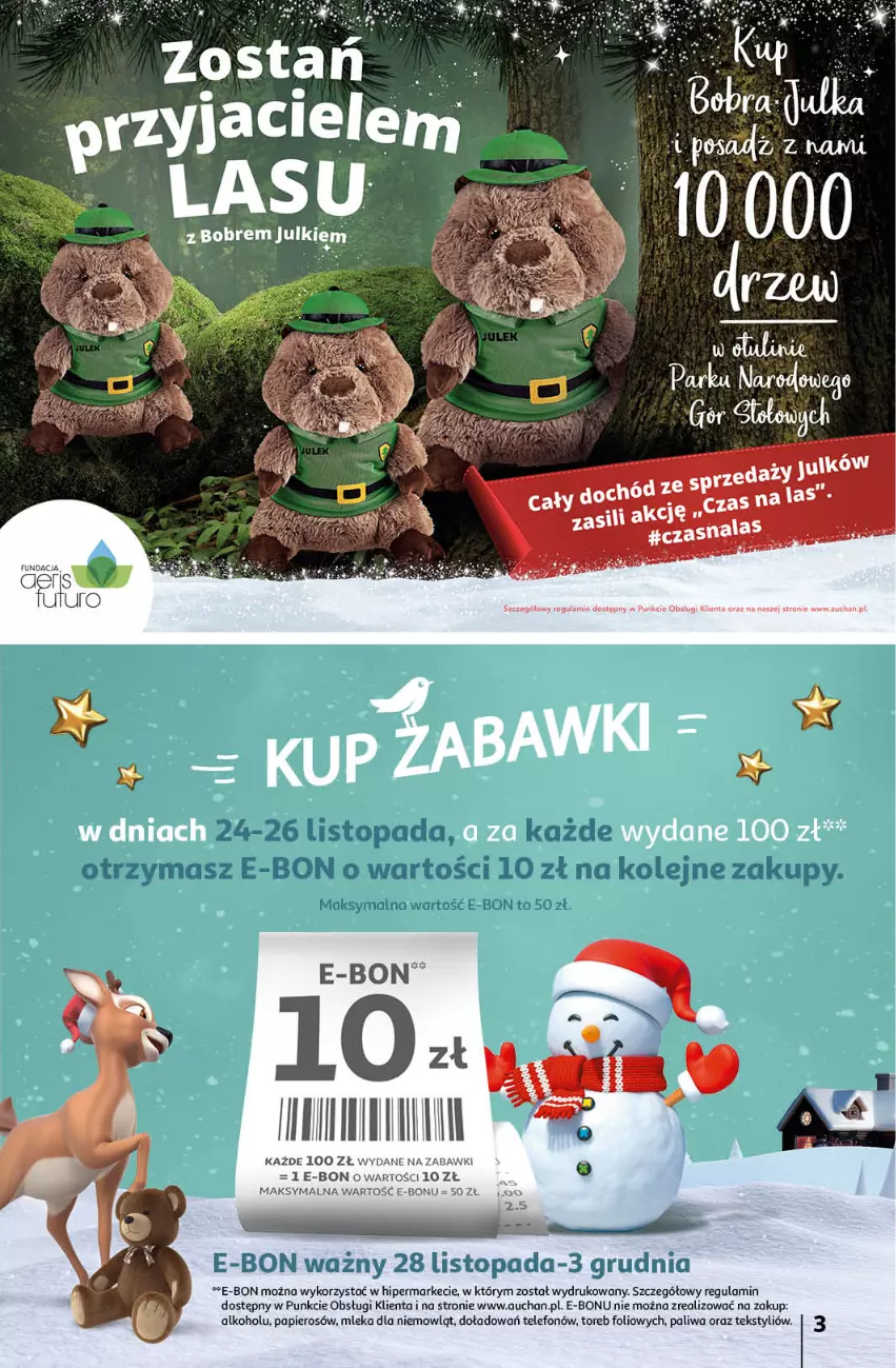 Gazetka promocyjna Auchan - Gazetka Magia Oszczędzania Auchan Hipermarket - ważna 24.11 do 30.11.2022 - strona 3 - produkty: LG, Papier, Telefon, Top